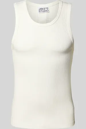 Jake*s Tanktop in Ripp-Optik in , Größe L