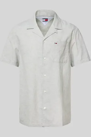 Tommy Hilfiger Regular Fit Freizeithemd aus Baumwoll-Leinen-Mix in , Größe L