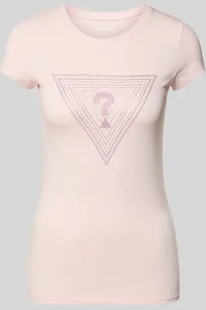 Guess T-Shirt mit Ziersteinbesatz in , Größe L