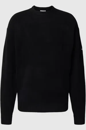 Calvin Klein Strickpullover mit gerippten Abschlüssen in , Größe L