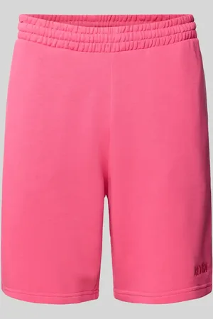 Review Relaxed Fit Sweatshorts mit Label-Stitching in , Größe L