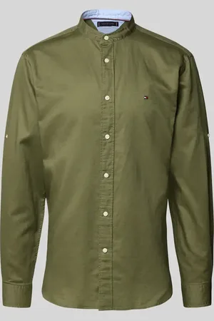Tommy Hilfiger Regular Fit Freizeithemd aus Baumwoll-Leinen-Mix in , Größe L