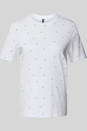 VERO MODA Regular Fit T-Shirt mit Motiv-Stitching Modell 