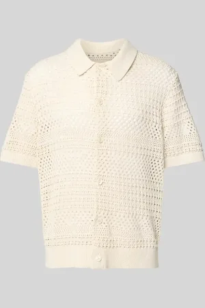 JACK & JONES Regular Fit Strickshirt mit Knopfleiste in , Größe L