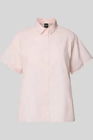 HUGO BOSS Regular Fit Bluse mit Kentkragen Modell 