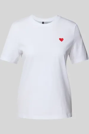 VERO MODA Regular Fit T-Shirt mit Motiv-Stitching Modell 