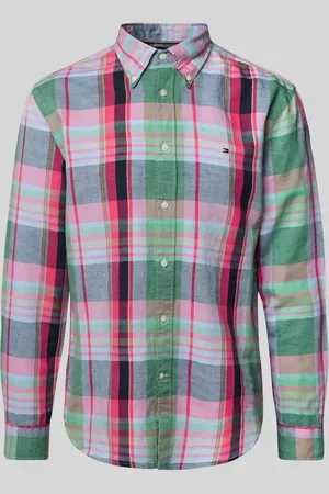 Tommy Hilfiger Regular Fit Freizeithemd aus Baumwoll-Leinen-Mix in , Größe L