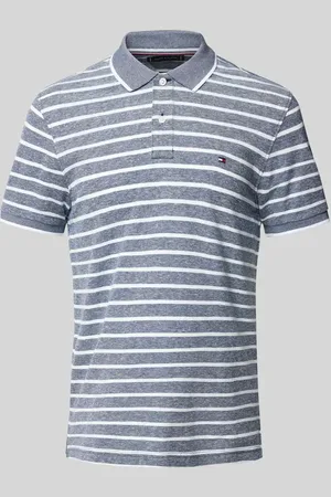 Tommy Hilfiger Regular Fit Poloshirt aus Baumwoll-Leinen-Mix in , Größe L