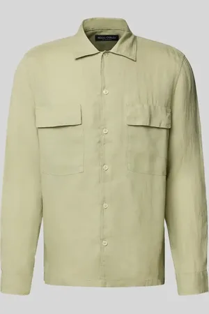 Marc O’ Polo Regular Fit Leinenhemd mit Brustpattentaschen in , Größe L