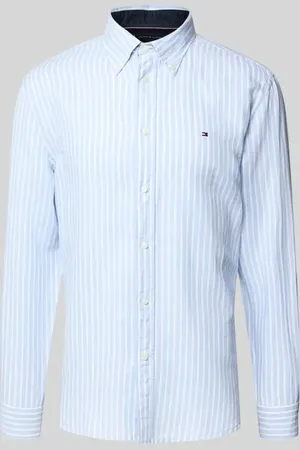 Tommy Hilfiger Regular Fit Freizeithemd aus Baumwoll-Leinen-Mix in , Größe L