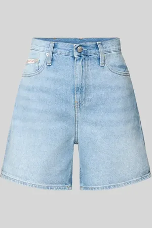 Calvin Klein Mom Fit Jeansshorts im 5-Pocket-Design mit Label-Detail in , Größe 25