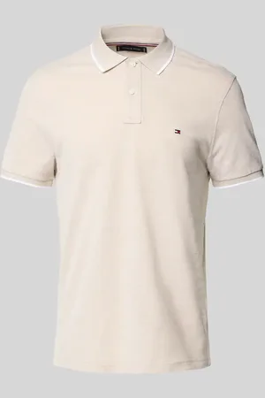 Tommy Hilfiger Regular Fit Poloshirt aus Baumwoll-Leinen-Mix in , Größe L