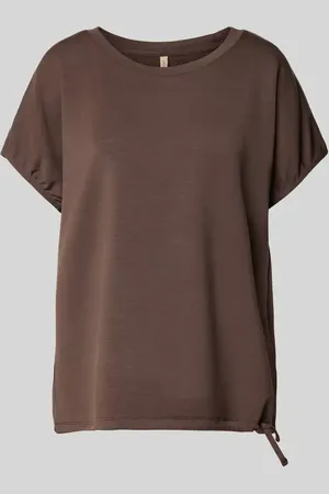 soyaconcept Sweatshirt mit geripptem Rundhalsausschnitt Modell 