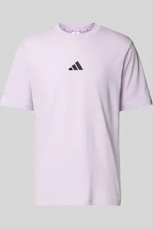 adidas T-Shirt mit Label-Stitching und Rundhalsausschnitt in , Größe L