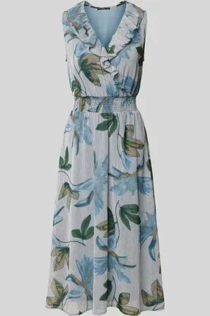 Zero Midikleid mit V-Ausschnitt und Volants in , Größe 34