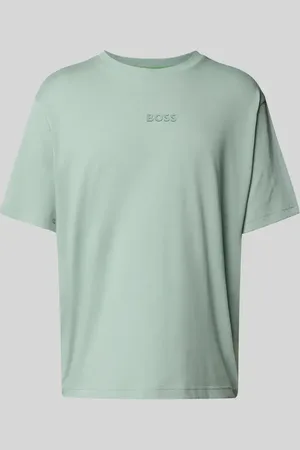 HUGO BOSS T-Shirt mit Label-Print und Rundhalsausschnitt in , Größe L