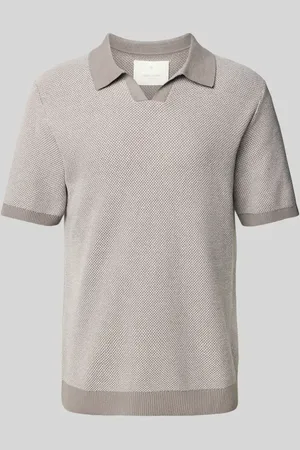 JACK & JONES Regular Fit Poloshirt mit V-Ausschnitt in , Größe L