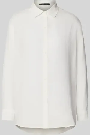 Comma, Regular Fit Bluse aus Ramie-Lyocell-Mix in , Größe 34