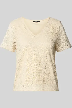 VERO MODA Regular Fit T-Shirt mit Ausbrenner-Effekt Modell 