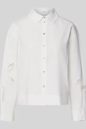 Opus Regular Fit Bluse mit Lochstickerei Modell 