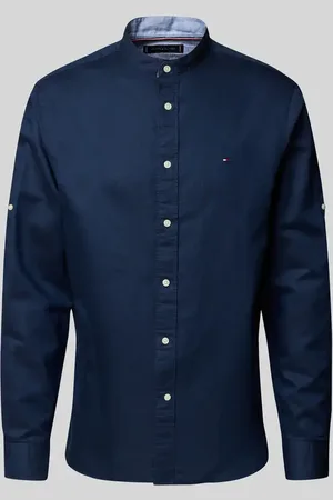 Tommy Hilfiger Regular Fit Freizeithemd aus Baumwoll-Leinen-Mix in , Größe L