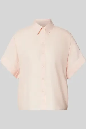 HUGO BOSS Bluse aus Ramie mit überschnittenen Schultern Model 