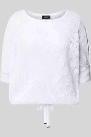 monari Strickshirt mit Lochmuster in , Größe 34