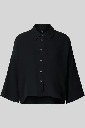 VERO MODA Loose Fit Hemdbluse aus reiner Baumwolle Modell 