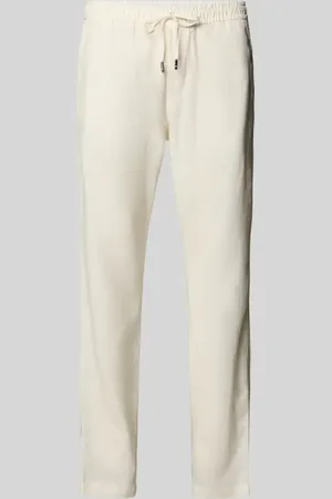 Tommy Hilfiger Loose Fit Stoffhose aus Leinen-Mix Modell 