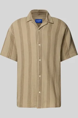 JACK & JONES Relaxed Fit Freizeithemd mit Umlegekragen in , Größe L
