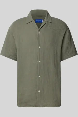 JACK & JONES Relaxed Fit Freizeithemd mit Umlegekragen in , Größe L