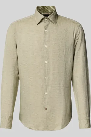 HUGO BOSS Casual Fit Business-Hemd mit Knopfleiste in , Größe 38