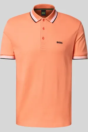HUGO BOSS Regular Fit Poloshirt mit Label-Stitching Modell 