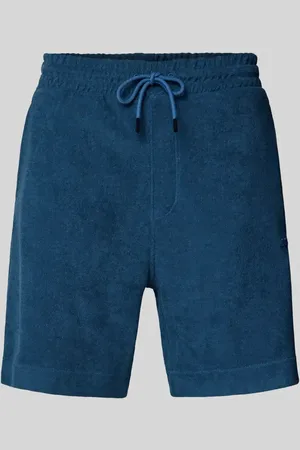 HUGO BOSS Regular Fit Sweatshorts mit Label-Stitching Modell 