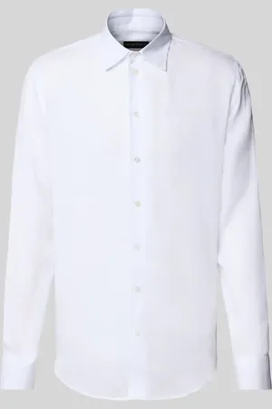 Emporio Armani Regular Fit Freizeithemd mit Logo-Stitching in , Größe L