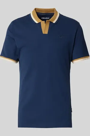 Blend Regular Fit Poloshirt mit V-Ausschnitt Modell 