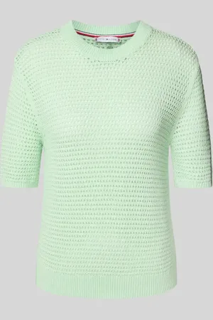 Tommy Hilfiger Regular Fit Häkelpullover aus Baumwoll-Mix in , Größe L