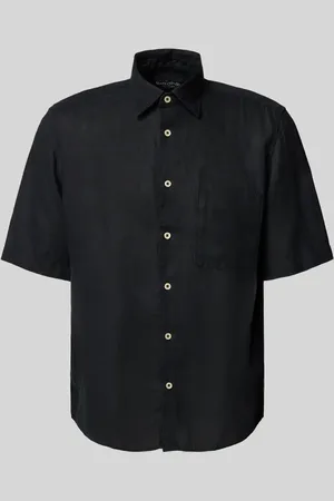 Marc O’ Polo Regular Fit Leinenhemd mit kurzem Arm in , Größe L