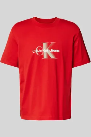 Calvin Klein T-Shirt mit Label-Print und Rundhalsausschnitt in , Größe L