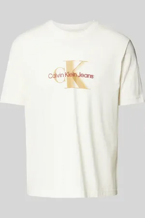 Calvin Klein T-Shirt mit Label-Print und Rundhalsausschnitt in , Größe L