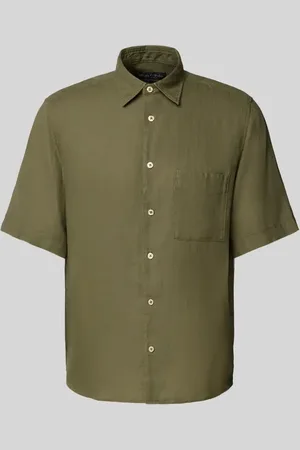 Marc O’ Polo Regular Fit Leinenhemd mit kurzem Arm in , Größe L