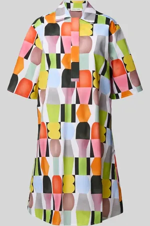 Christian Berg Knielanges Hemdblusenkleid mit verdeckter Knopfleiste in , Größe 34