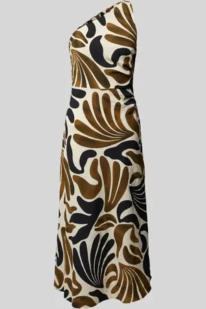 MANGO Midikleid mit One-Shoulder-Träger Modell 