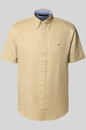 Tommy Hilfiger Regular Fit Freizeithemd aus Baumwoll-Leinen-Mix in , Größe L
