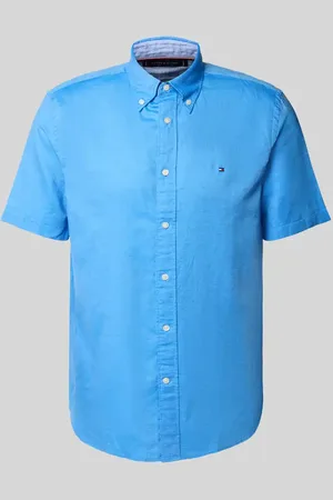 Tommy Hilfiger Regular Fit Freizeithemd aus Baumwoll-Leinen-Mix in , Größe L