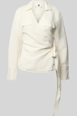 Tommy Hilfiger Relaxed Fit Bluse aus Leinen-Viskose-Mix in , Größe 34