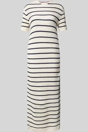 Tommy Hilfiger Regular Fit Häkelkleid aus Baumwoll-Mix in , Größe L
