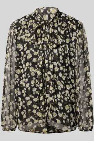 MANGO Regular Fit Bluse mit Schleifen-Detail Modell 