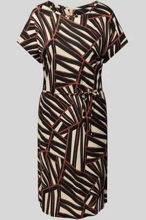 soyaconcept Knielanges Kleid mit Bindegürtel Modell 
