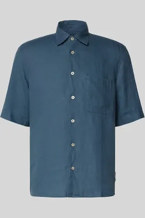 Marc O’ Polo Regular Fit Leinenhemd mit kurzem Arm in , Größe L